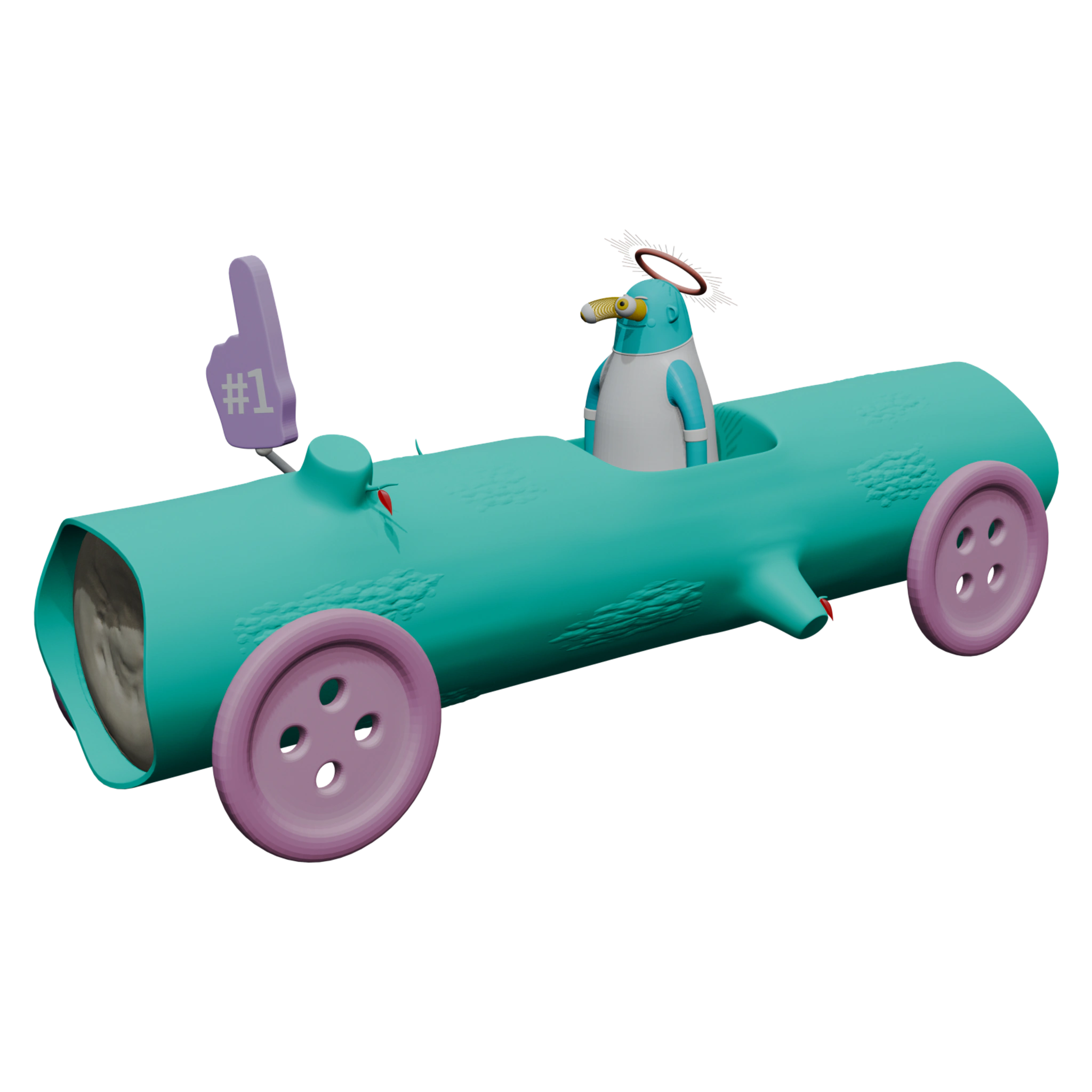26-YCA-71: Dude in a Log with a Halo hat