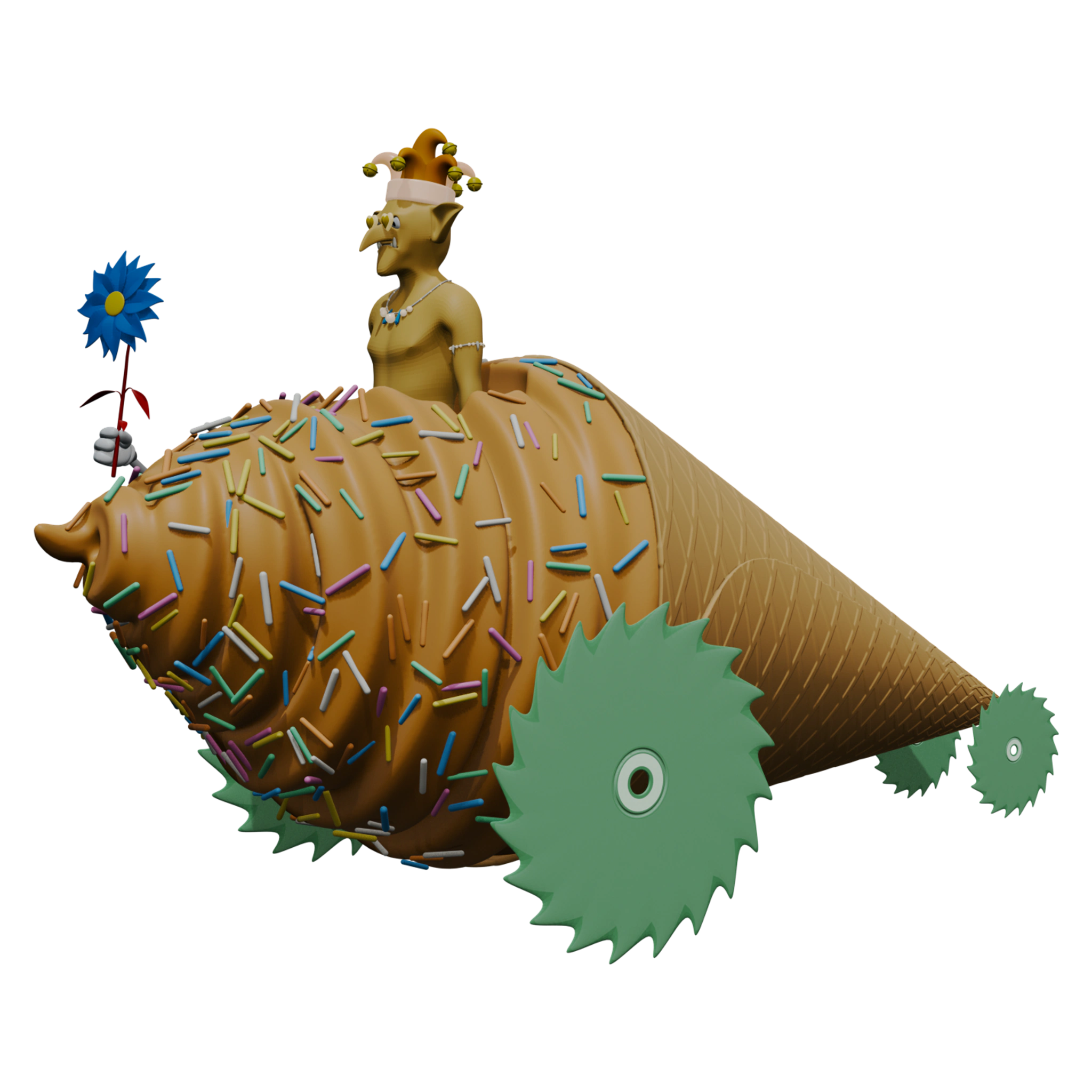 EER 6547: Goblin in a Ice Cream Cone with a Jester hat